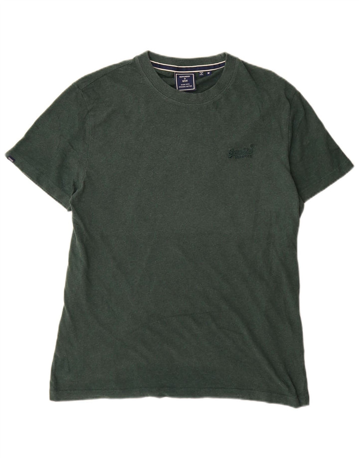 T-shirt da uomo Superdry Top in cotone verde medio