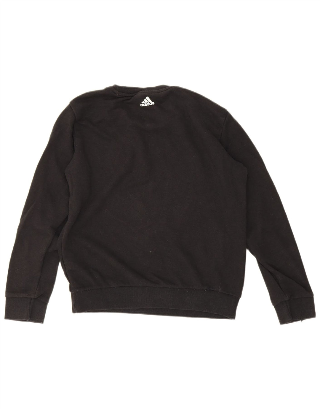 Felpa oversize con grafica Adidas da donna UK 8/10 piccola nera