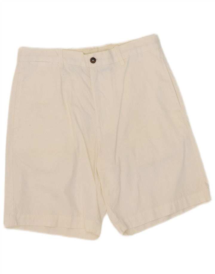 Pantaloncini chino Marks & Spencer da donna blu Harbour W32 grandi cotone bianco