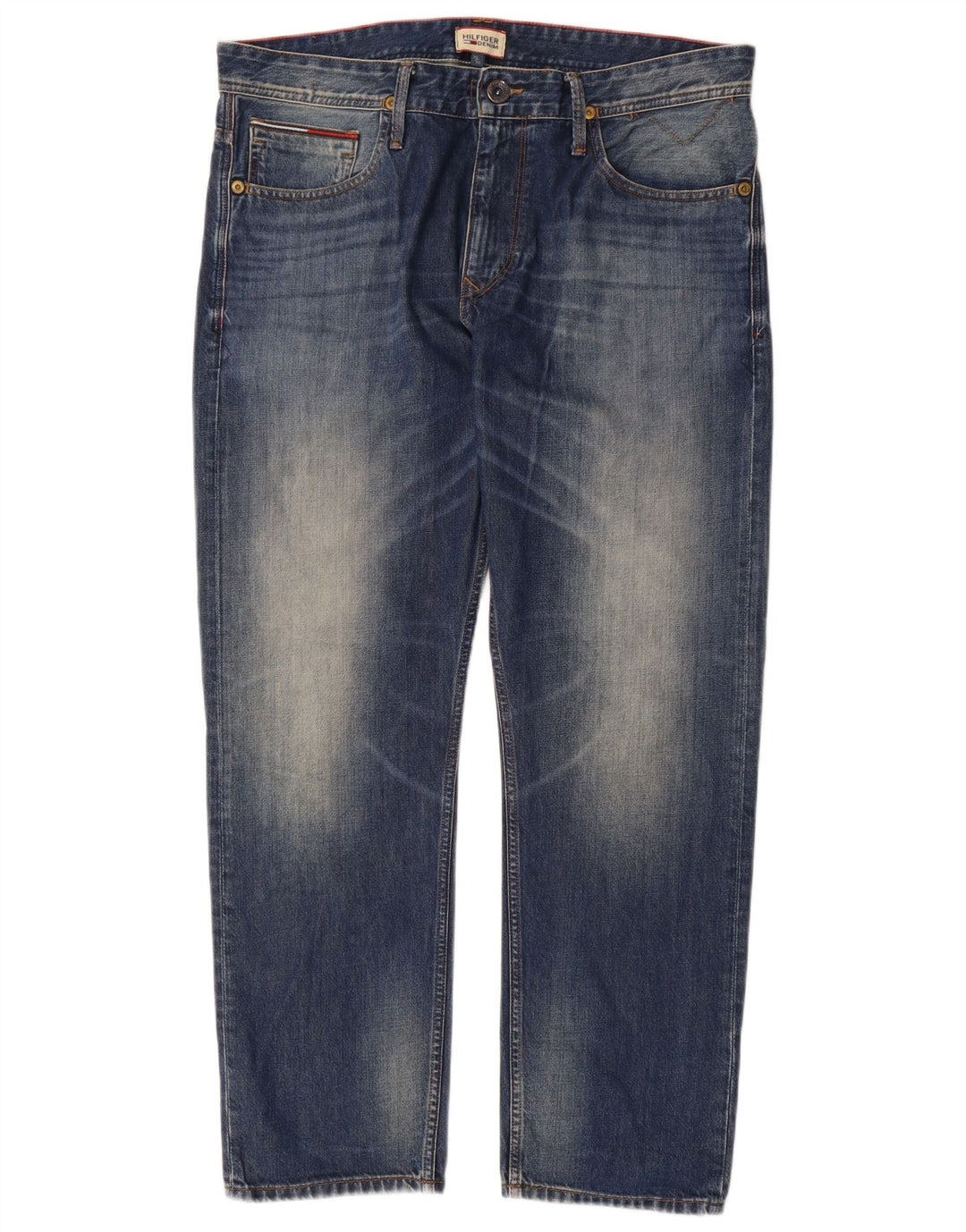 Jeans dritti da uomo Tommy Hilfiger W36 L30 cotone blu