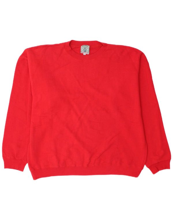 Felpa da uomo Broadway Maglione grande in cotone rosso