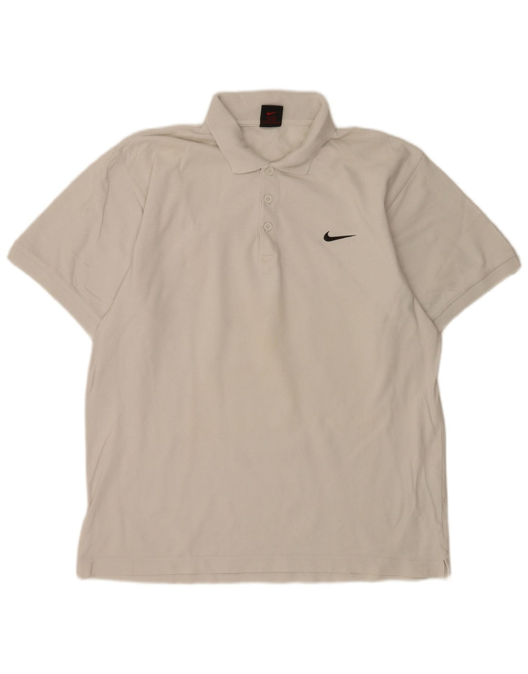 Polo Nike da uomo UK 39/41 cotone bianco medio
