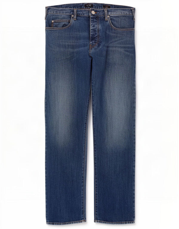 Jeans dritti da donna Armani W36 L30 cotone blu