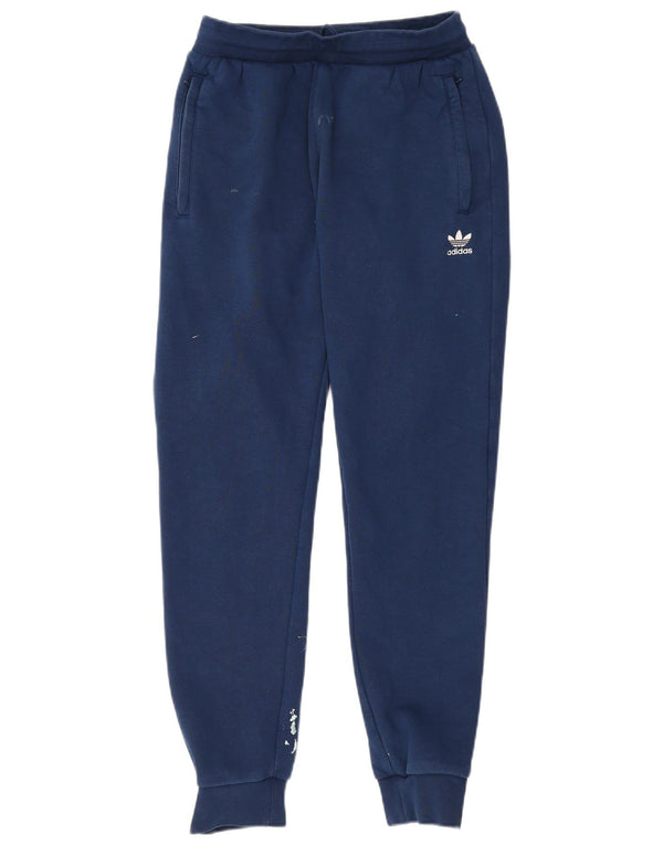 Pantaloni da tuta da uomo Adidas Joggers medi in cotone blu navy