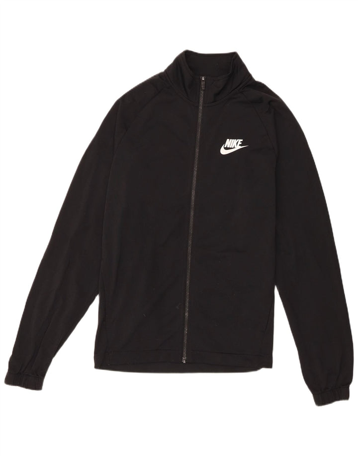 Giacca da tuta da uomo Nike, giacca media, nera, in poliestere