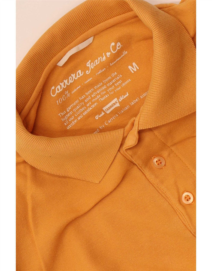 Polo da uomo Carrera in cotone giallo medio