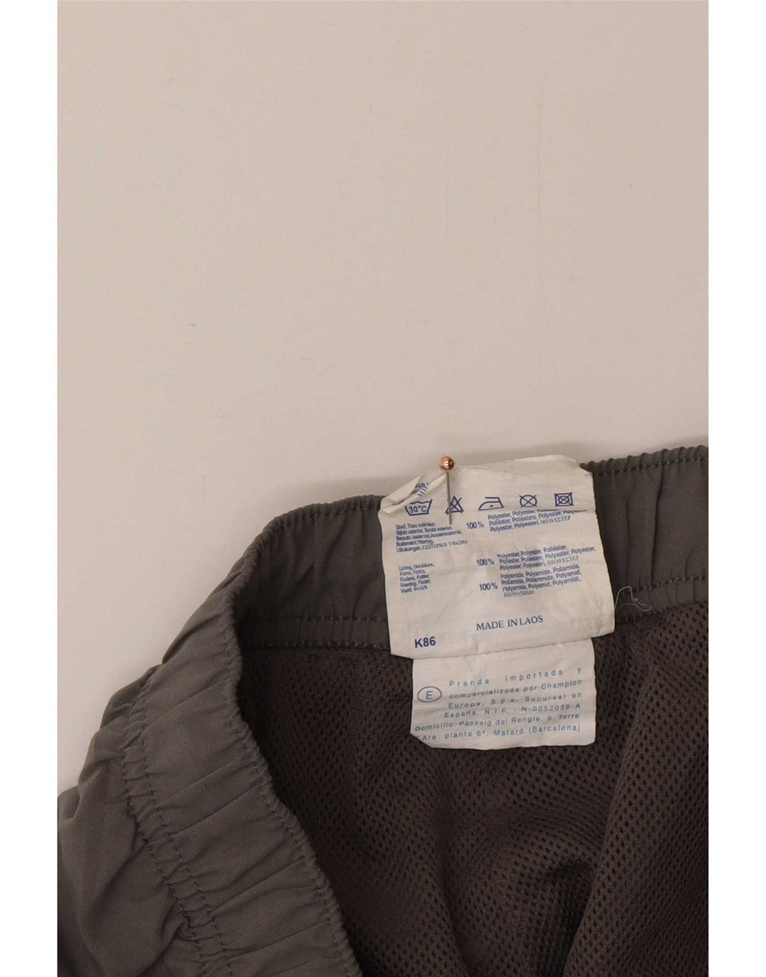 Pantaloni da tuta da uomo Champion Joggers Large Poliestere grigio