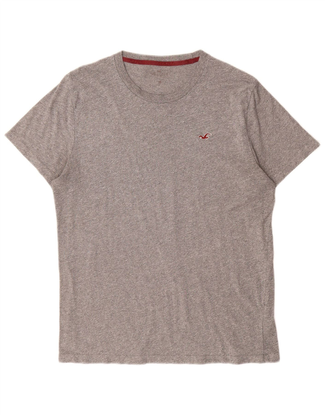 T-shirt da uomo HOLLISTER Top in cotone grigio medio
