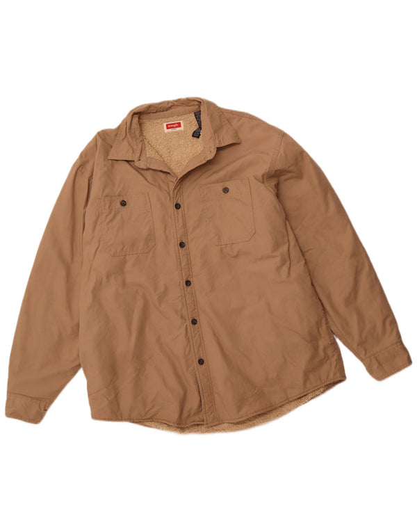 Giacca Sherpa da uomo WRANGLER UK 42 XL Cotone marrone