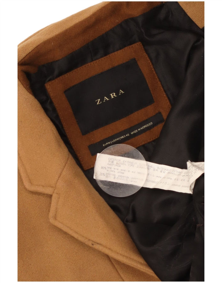 Cappotto da uomo Zara UK 38 Lana beige medio