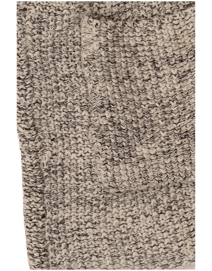 Maglione cardigan aperto da donna Zara UK 14 Grigio medio screziato