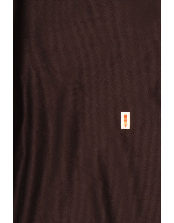 Polo grafica da uomo Aprilia grande in poliestere color block nero