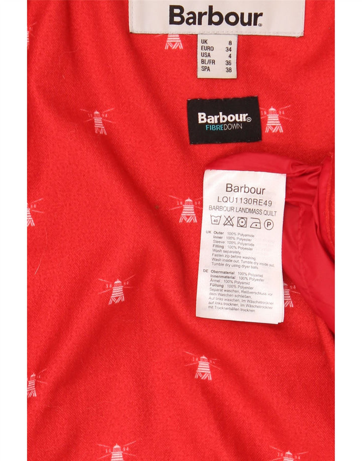 Giacca imbottita da uomo Barbour UK 8 Small rossa in poliammide