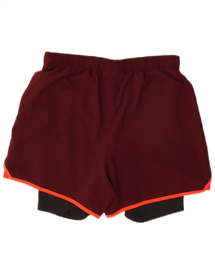 Pantaloncini sportivi UNDER ARMOUR da uomo Heat Gear poliestere medio bordeaux