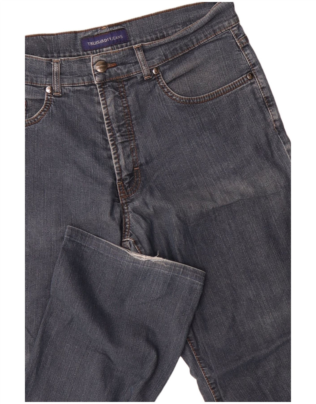 Jeans Straight Uomo Trussardi IT 49 Medio W33 L30 Blu Cotone