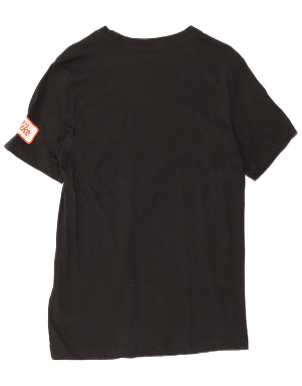 T-shirt grafica Nike Dri Fit da uomo, piccola, in cotone nero