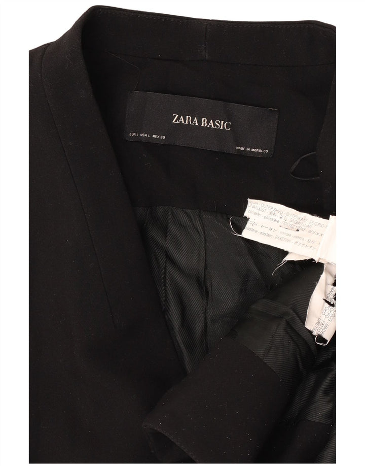 Giacca blazer da donna Zara UK 16 grande poliestere nero