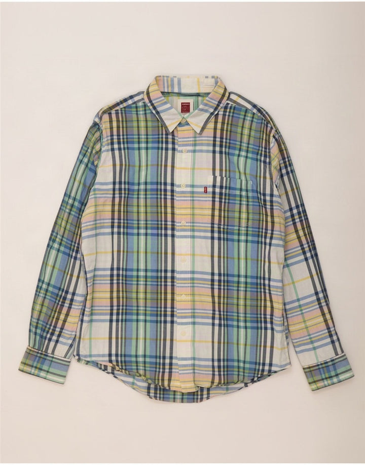Levi's Camicia Stanford da uomo in cotone a quadri multicolore grande