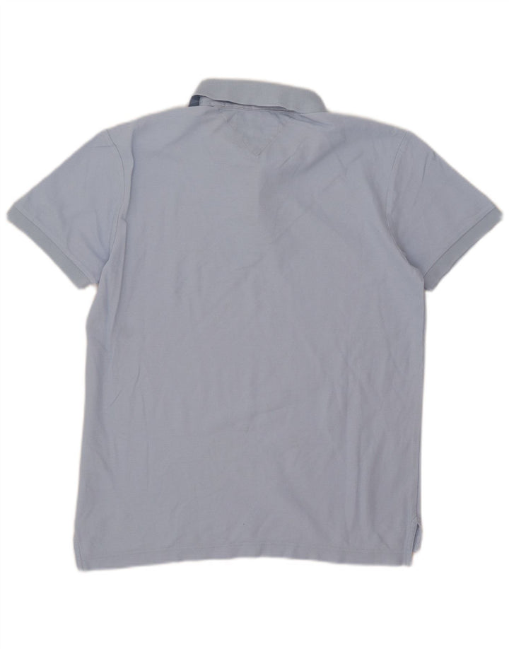 Polo da uomo vestibilità regolare Tommy Hilfiger in cotone blu medio