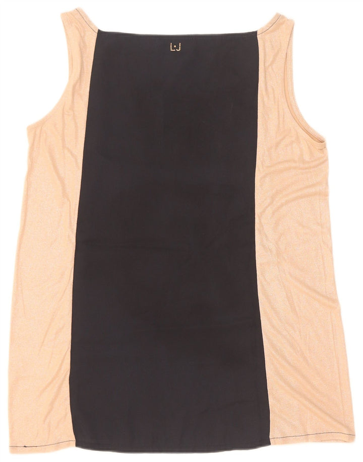 Canotta Donna Liu Jo IT 40 Small Nero Poliestere Colourblock
