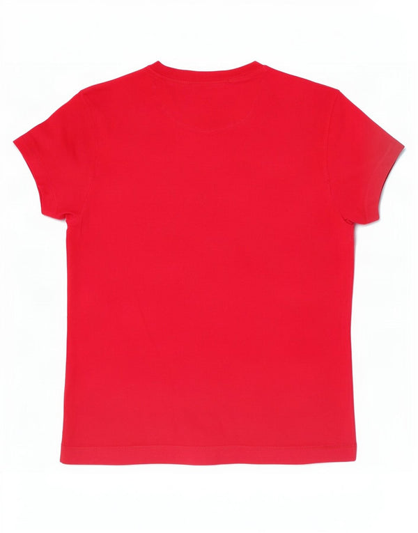 T-shirt grafica da donna Berghaus Top UK 14 Cotone floreale rosso medio