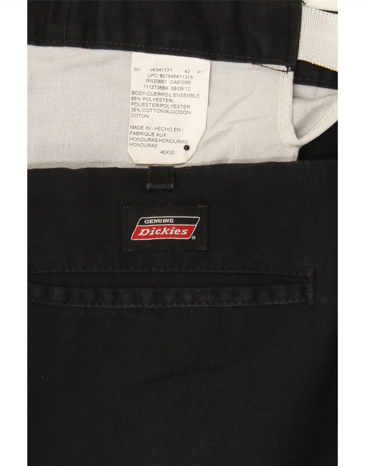 DICKIES Mens Pegged Cargo Trousers W40 L30  Black Polyester Vintage Dickies and Second-Hand Dickies from Messina Hembry 