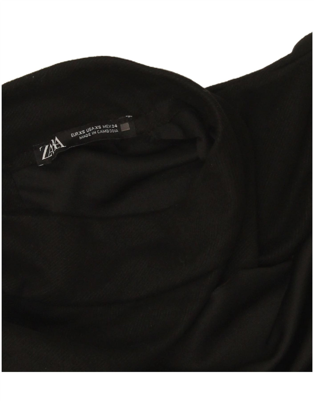 Abito a trapezio da donna Zara UK 6 XS nero
