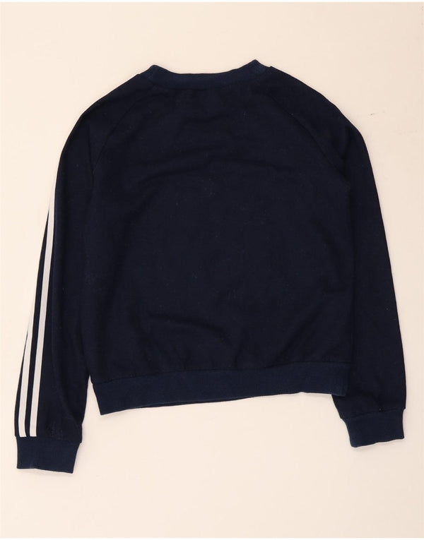 Felpa corta da uomo Adidas UK 8 Small poliestere blu navy