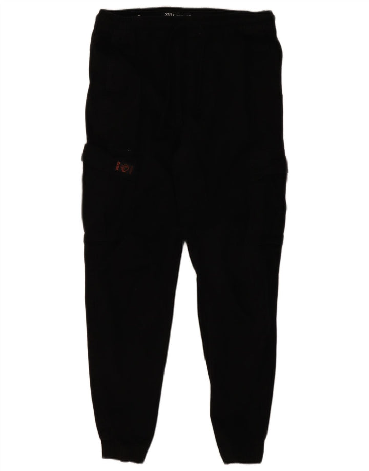 Pantaloni cargo da jogging da uomo Zara medi W30 L27 cotone nero
