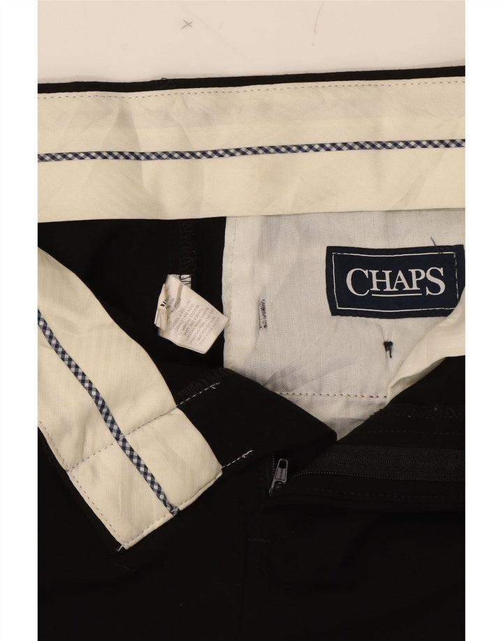 CHAPS Boys Straight Casual Trousers 13-14 Years W27 L28 Black Polyester Vintage Chaps and Second-Hand Chaps from Messina Hembry 