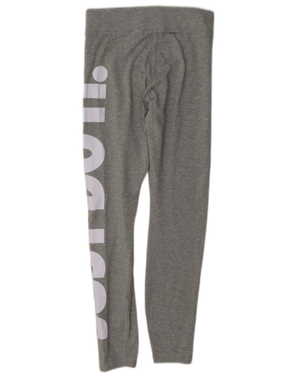 Leggings grafici da donna Nike UK 10 piccolo cotone grigio