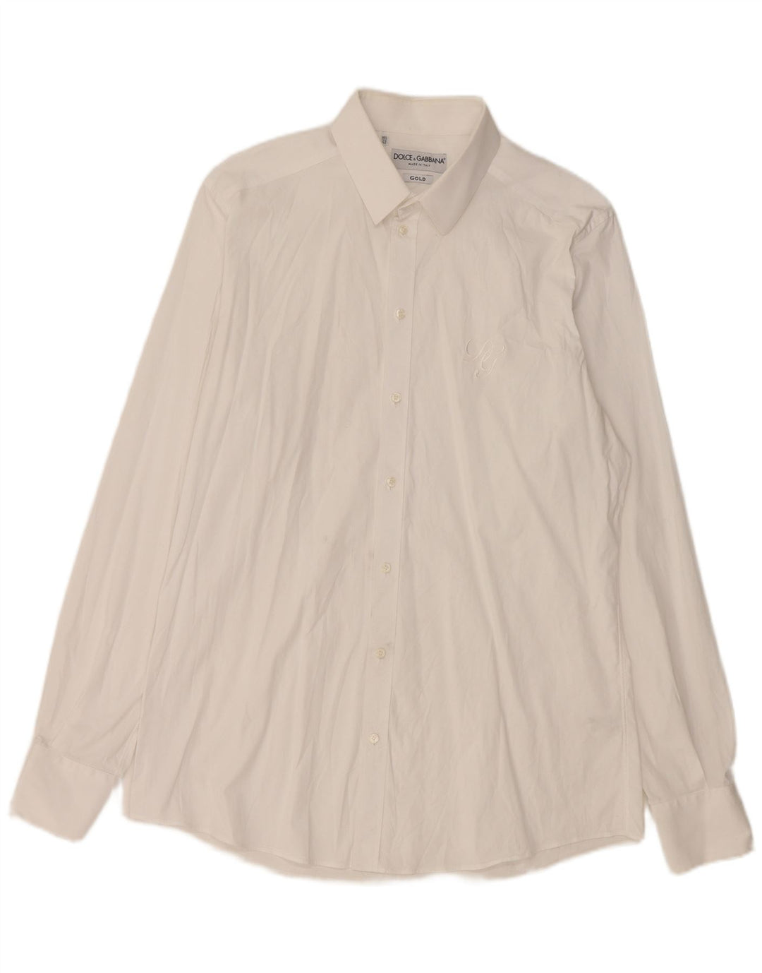Camicia da donna Dolce & Gabbana taglia 42 16 1/2 grande cotone bianco