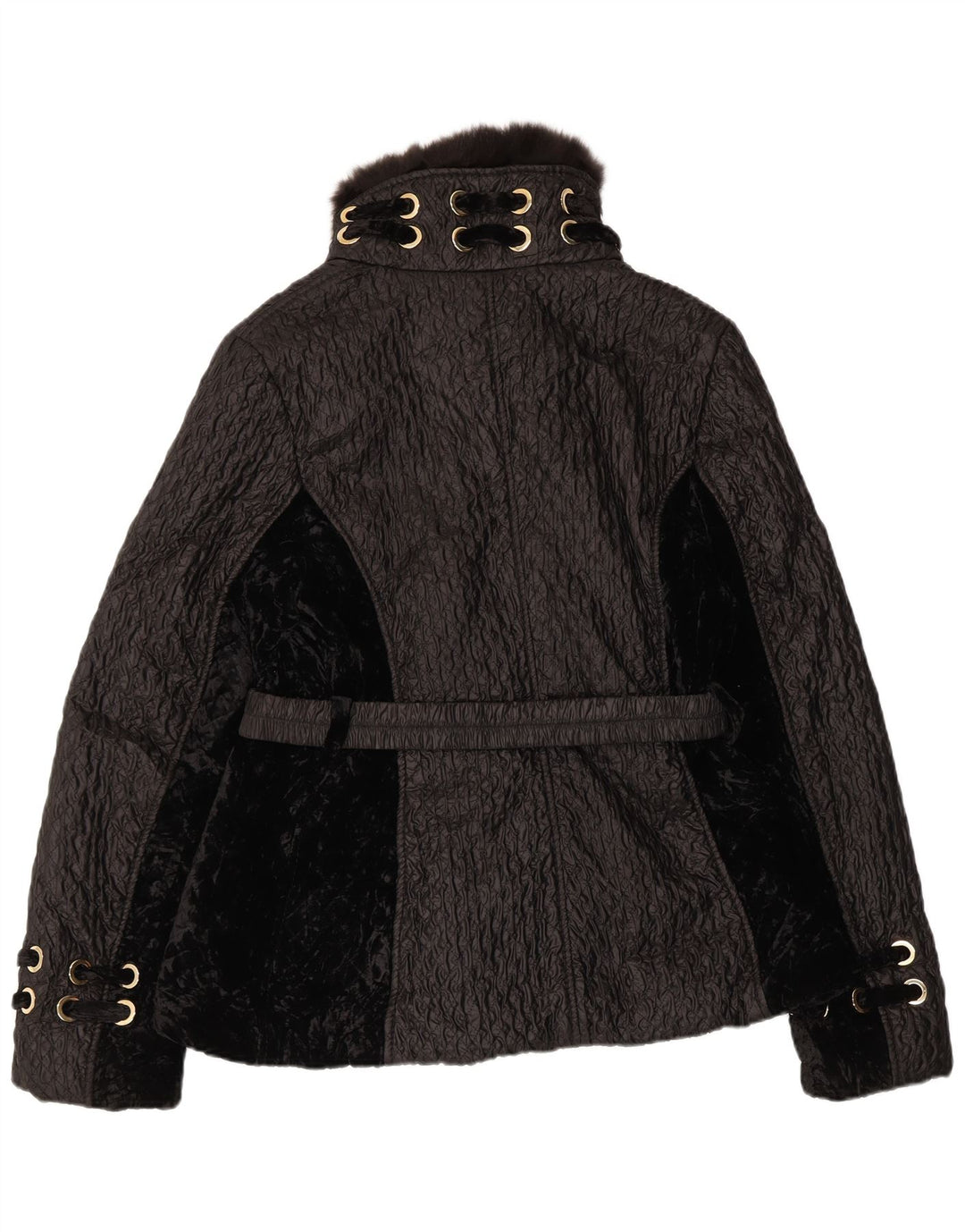 Piumino Donna VINTAGE IT 50 XL Nero Viscosa