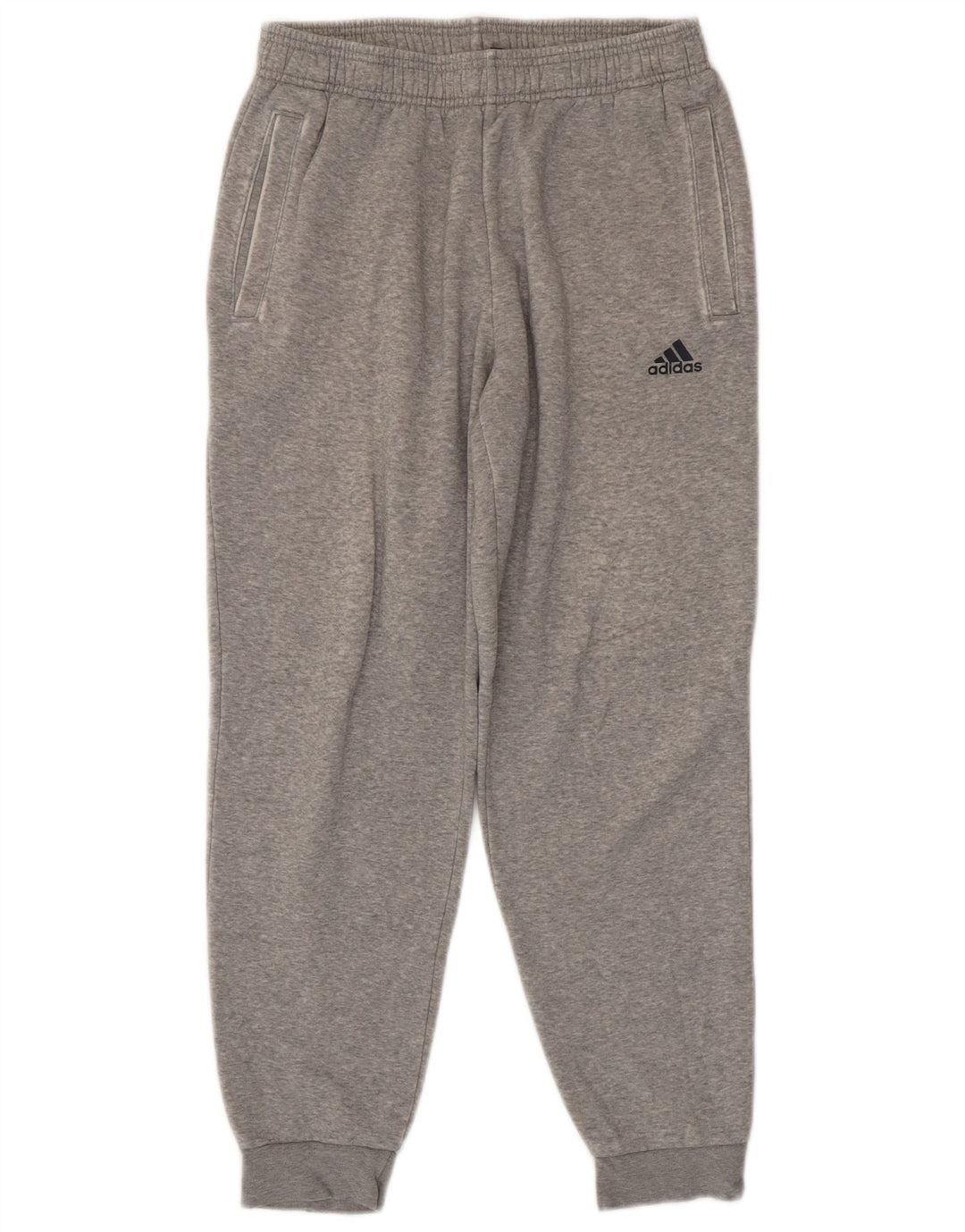 Pantaloni da tuta da uomo Adidas Joggers in cotone chiazzato grigio medio