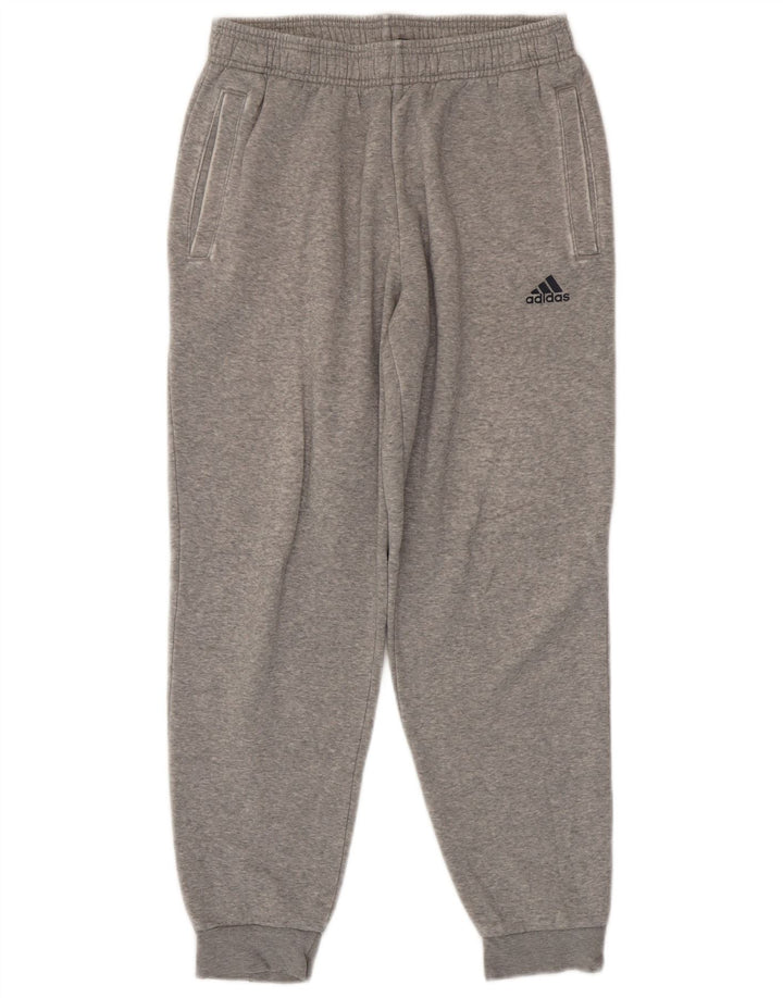 Pantaloni da tuta da uomo Adidas Joggers in cotone chiazzato grigio medio