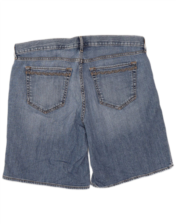 Pantaloncini di jeans da donna Eddie Bauer US 12 Large W34 cotone blu