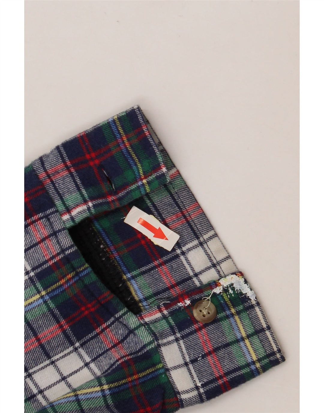 WOOLRICH Camicia da uomo in flanella a quadri grandi blu navy