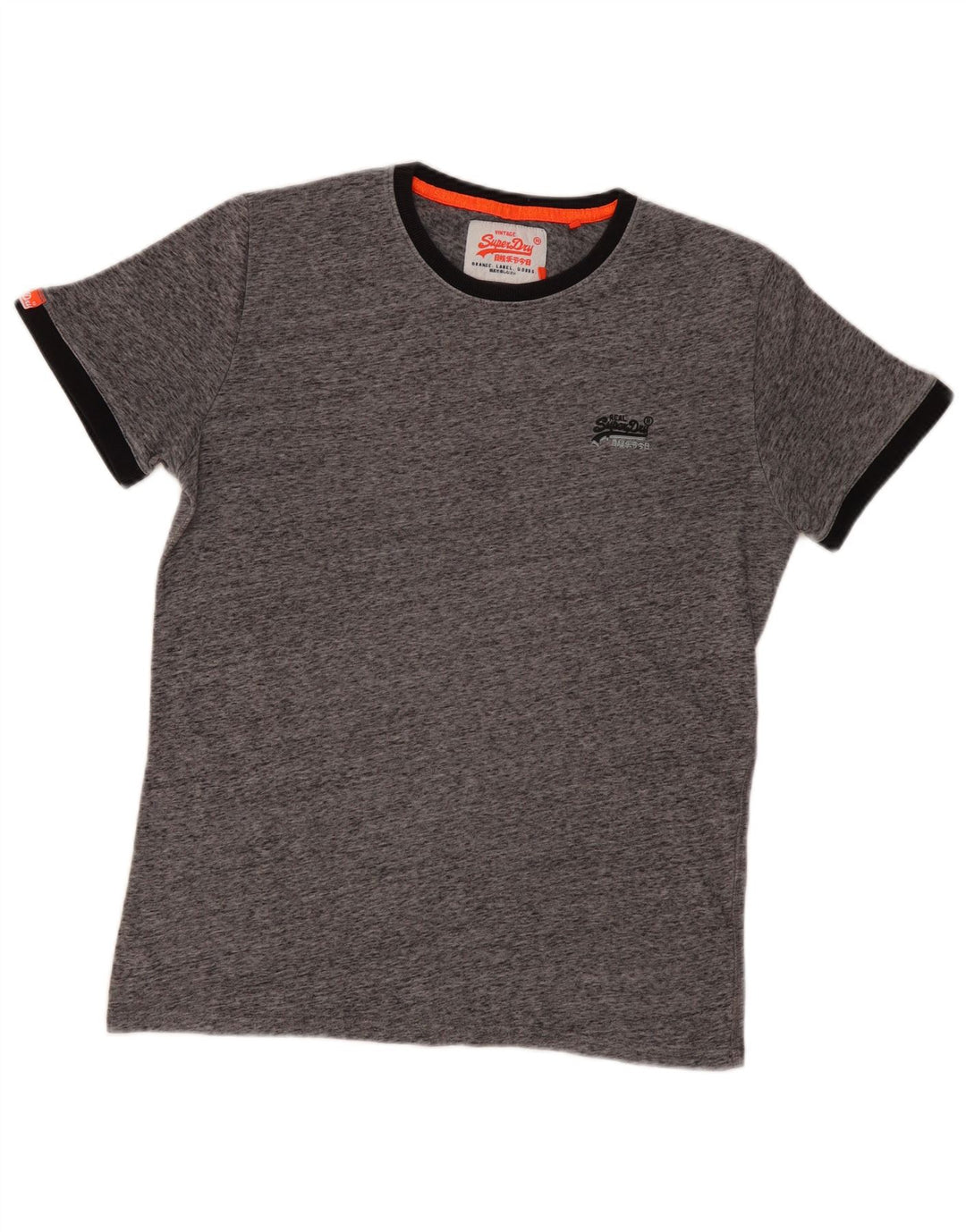 T-shirt da uomo Superdry Top grande grigio chiazzato
