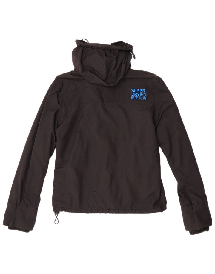 Giacca a vento grafica da donna Superdry UK 14 media nera