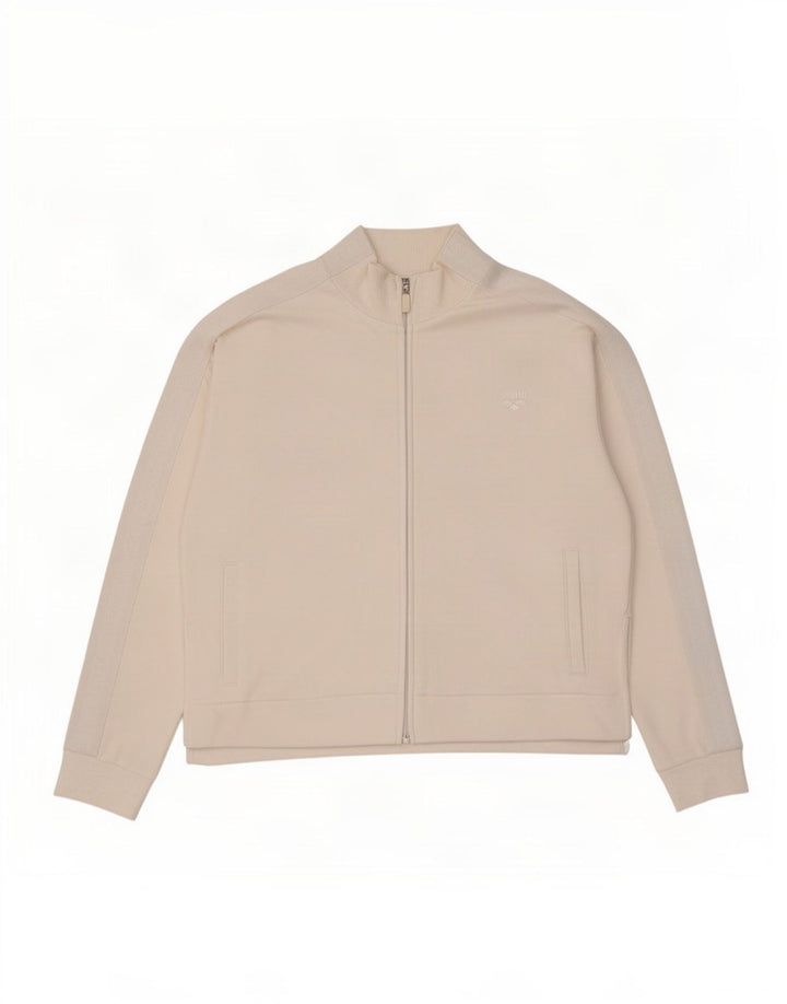 Giacca da ginnastica oversize da donna Arena UK 10 piccola in cotone bianco