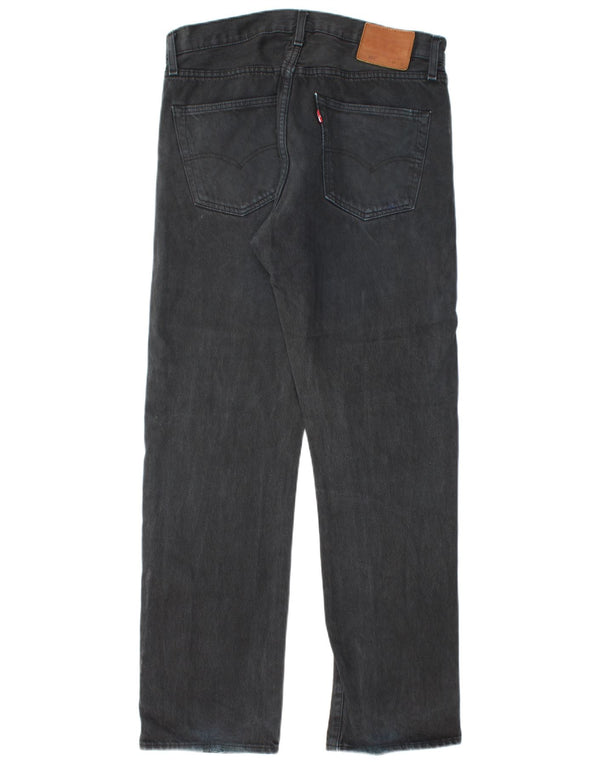 LEVI'S Jeans dritti da uomo 501 W34 L32 cotone nero