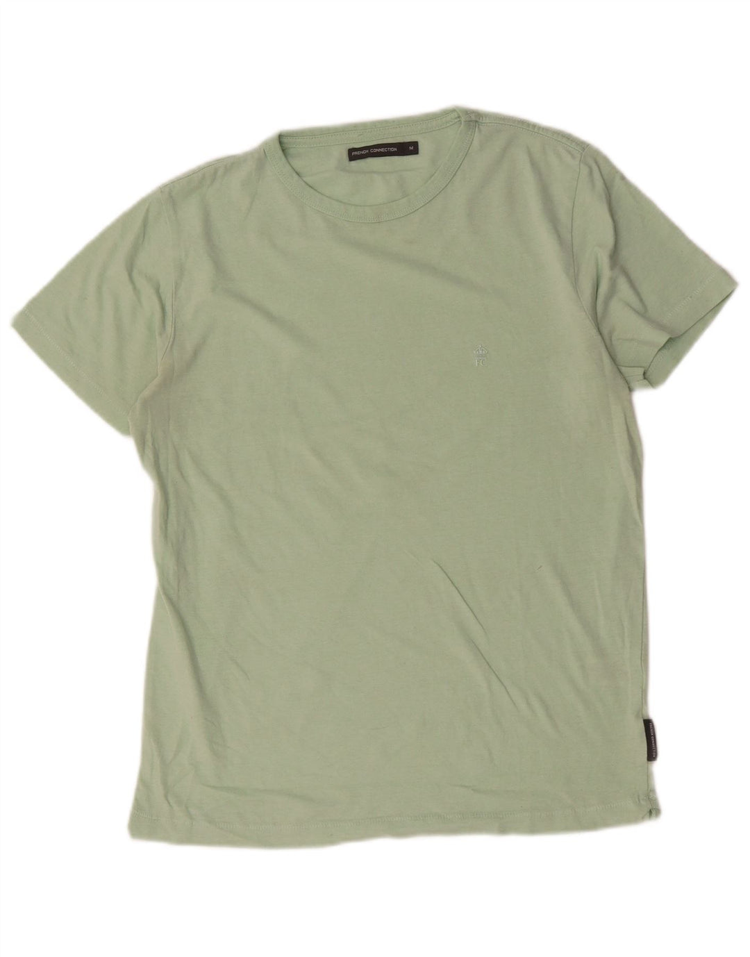 T-shirt da uomo French Connection Top in cotone verde medio