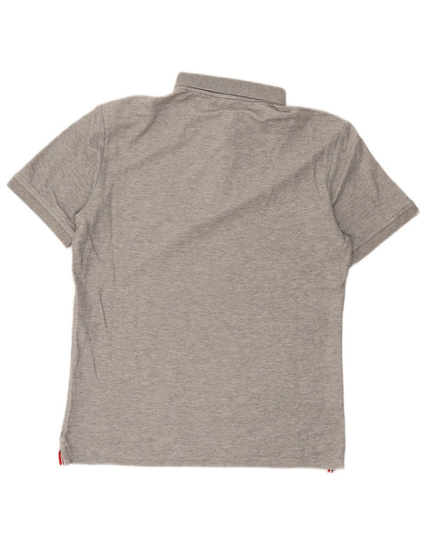 Polo da golf da uomo Calvin Klein grigio medio chiazzato