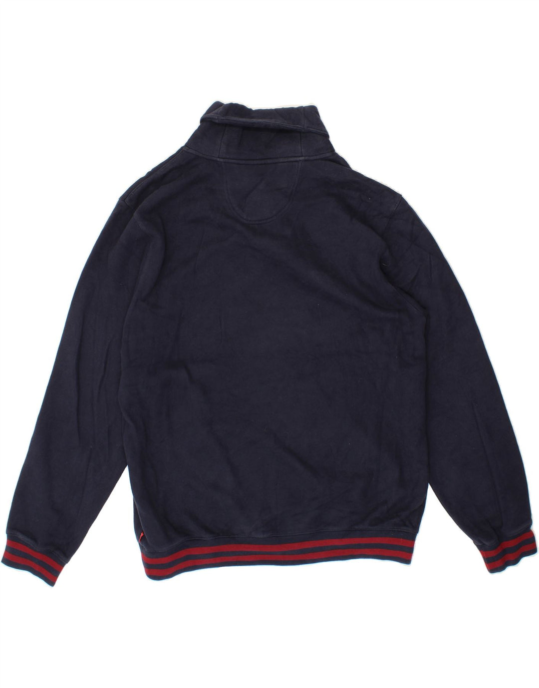 IZOD Mens Shawl Neck Jumper Sweater XL Navy Blue Cotton Vintage Izod and Second-Hand Izod from Messina Hembry 