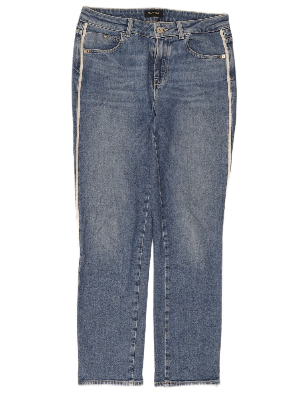 Jeans dritti da donna Massimo Dutti EU 38 Small W28 L27 Blu