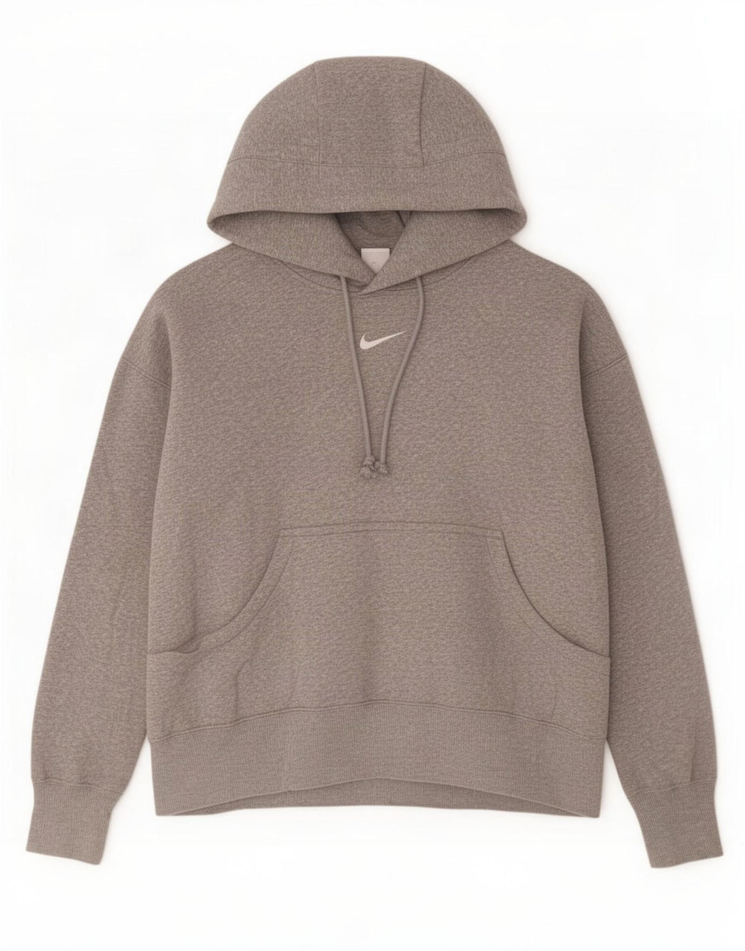 Felpa con cappuccio da uomo Nike Small in cotone grigio