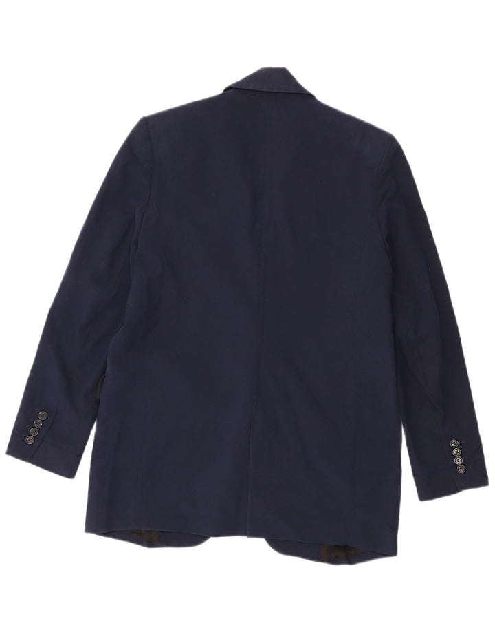 Giacca blazer a 1 bottone da donna Zara UK 6 XS poliestere blu navy