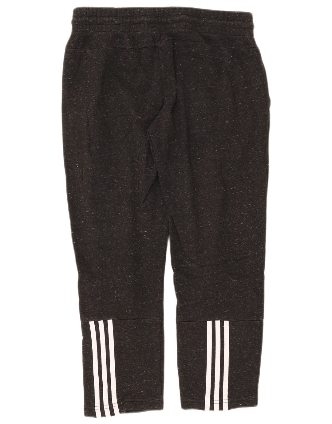 Pantaloni da tuta corti da donna ADIDAS UK 12/14 Cotone screziato grigio medio
