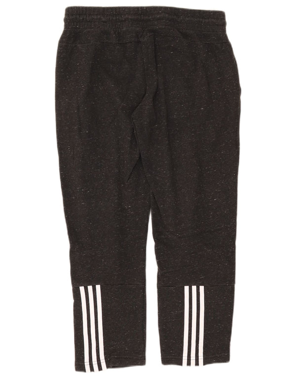 Pantaloni da tuta corti da donna ADIDAS UK 12/14 Cotone screziato grigio medio