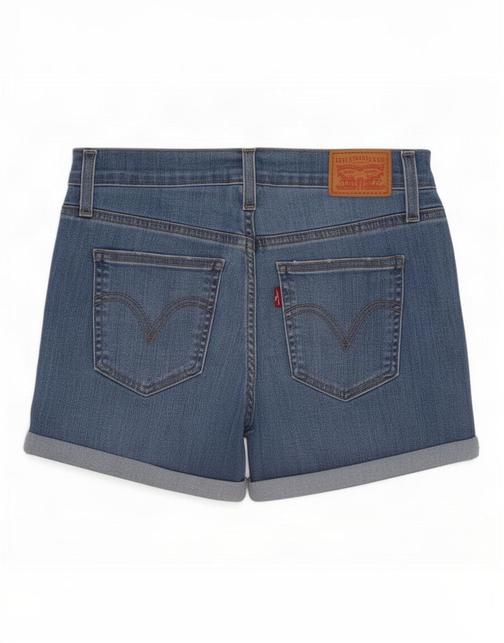 Pantaloncini di jeans da donna Levi's W26 piccoli in cotone blu
